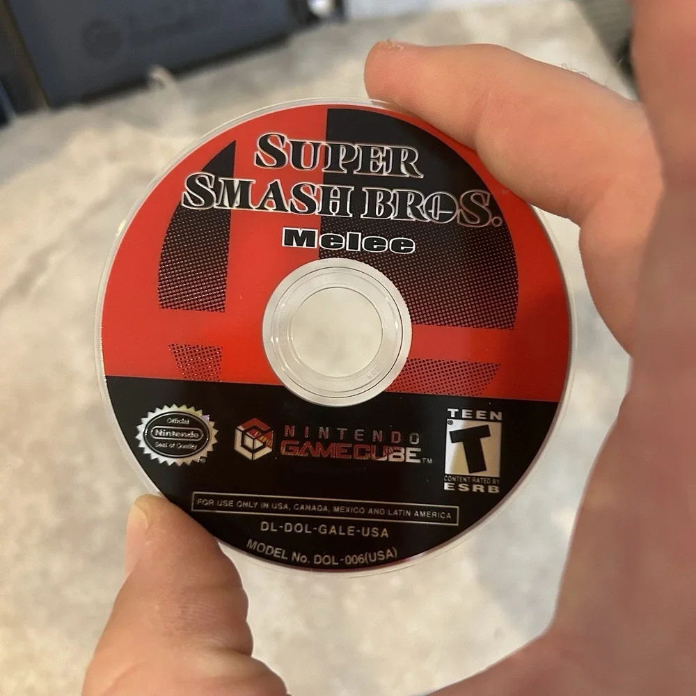 Super Smash Bros. Melee Nintendo GameCube CIB Complete Mint Manual Black Label